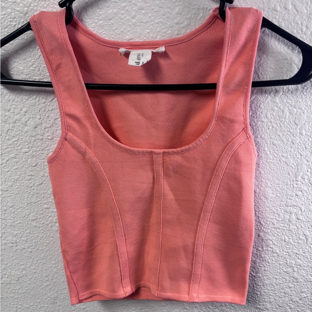 Women’s Peach Cropped Tank Top